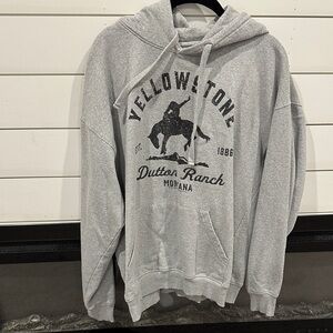 Yellowstone Dutton Ranch Gray Hoodie